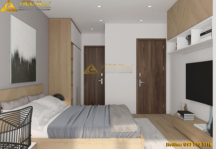 Thiết kế nội thất phòng ngủ với góc nhìn tiều cảnh