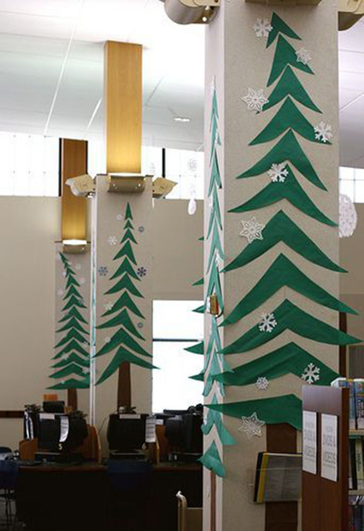 cây thông Noel bằng giấy