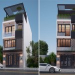 Mẫu thiết kế nhà phố 5x10mx4 tầng tại Bắc Ninh