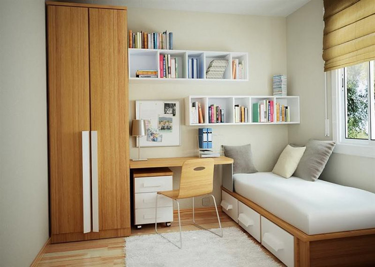 Phòng ngủ 5m2 thiết kế nội thất đơn giản