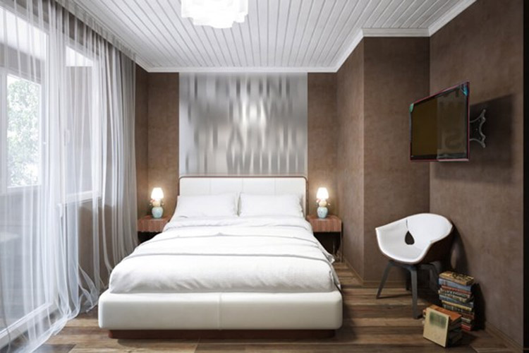 Phòng ngủ 12m2 phong cách hiện đại với phụ kiện trang trí tinh tế
