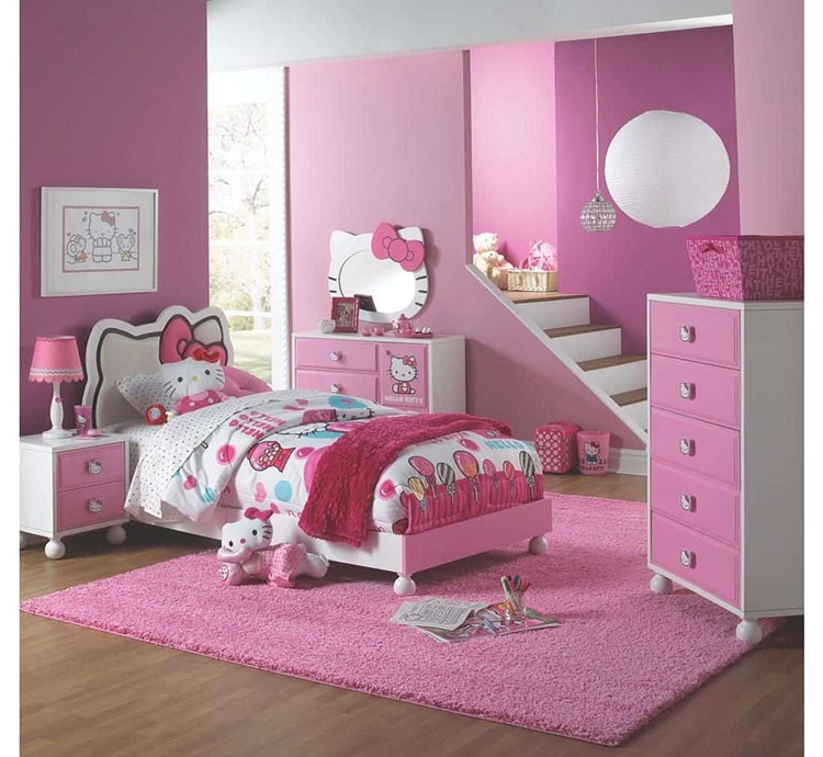Giường ngủ Hello Kitty cho bé gái đẹp mắt