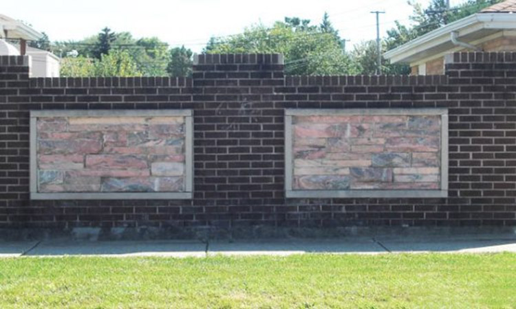 Mẫu tường rào xây gạch nghệ thuật 