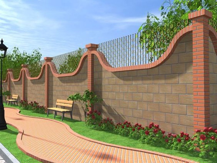 Mẫu tường rào xây gạch cao 2.2 m