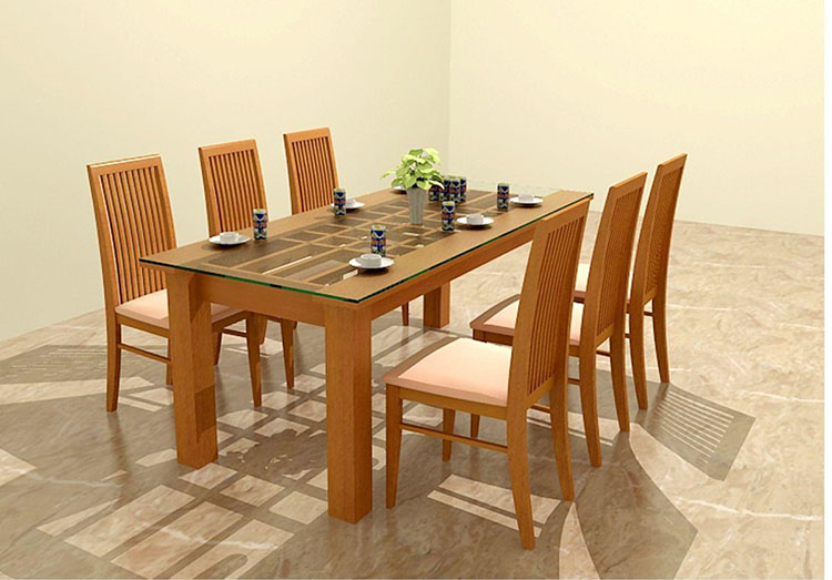 Mẫu bàn ăn bằng gỗ ván ép