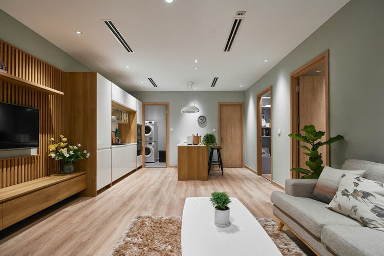 Thiết kế phòng bếp nhà bạn nối liền với phòng khách