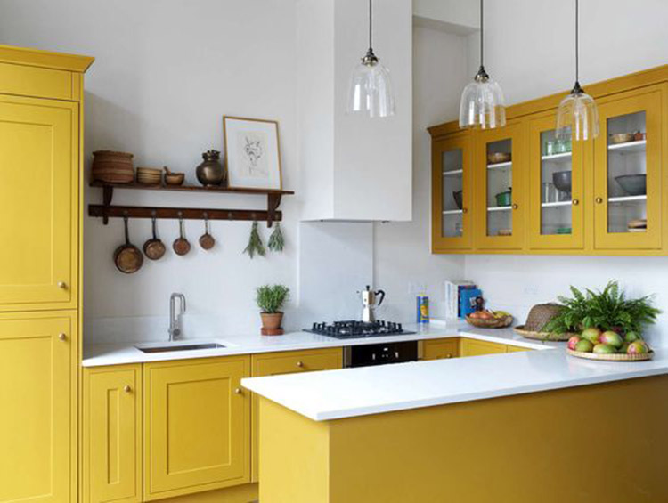Màu vàng cho căn bếp ấm áp 