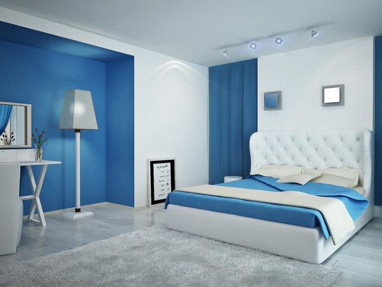 Màu xanh dương phòng ngủ đẹp