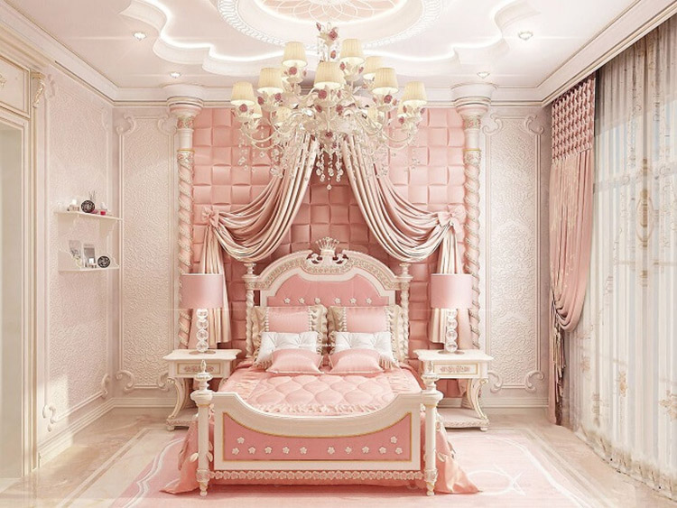 Mẫu phòng ngủ kiểu Châu Âu dành cho bé yêu