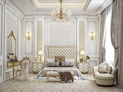 mẫu thiết kế phòng ngủ phong cách Châu Âu