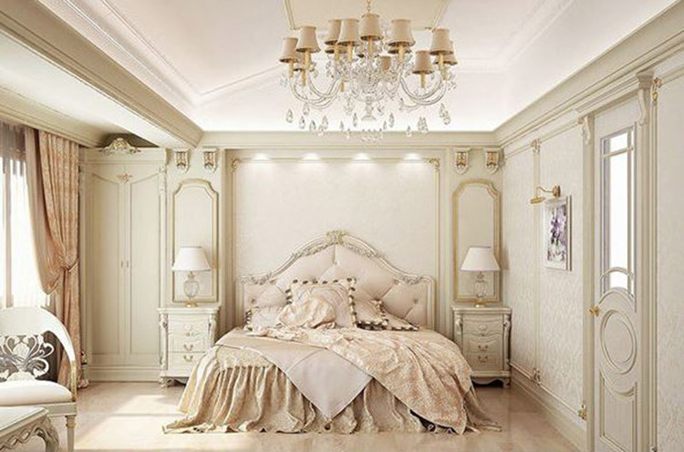 Phòng ngủ Master sang trọng với phong cách châu Âu