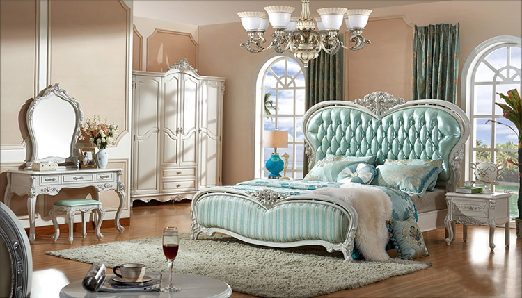 Phòng ngủ sử dụng giấy dán tường phong cách vintage