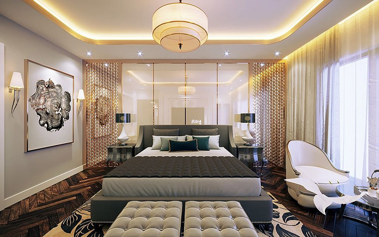 Phòng ngủ luxury cho biệt thự 125m2