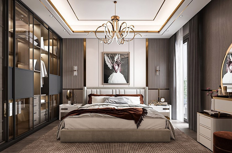 Phòng ngủ luxury cho nhà phố