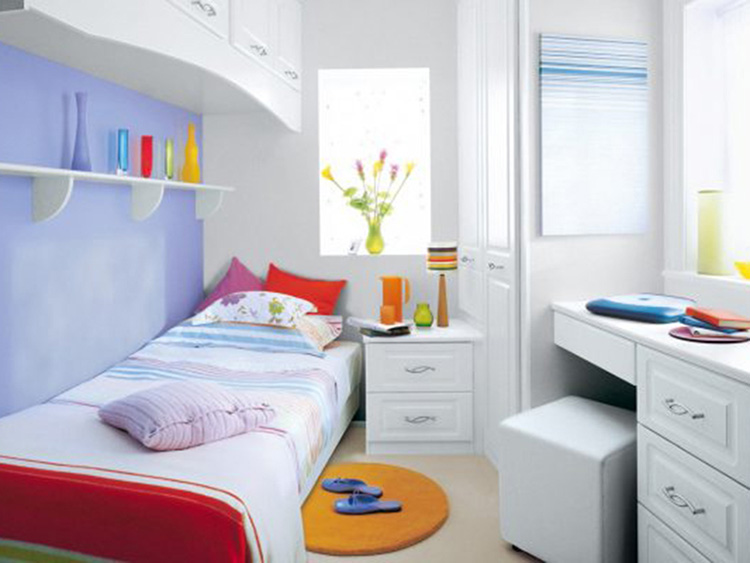 Phòng ngủ nhỏ đẹp với nội thất có kiểu dáng mới lạ