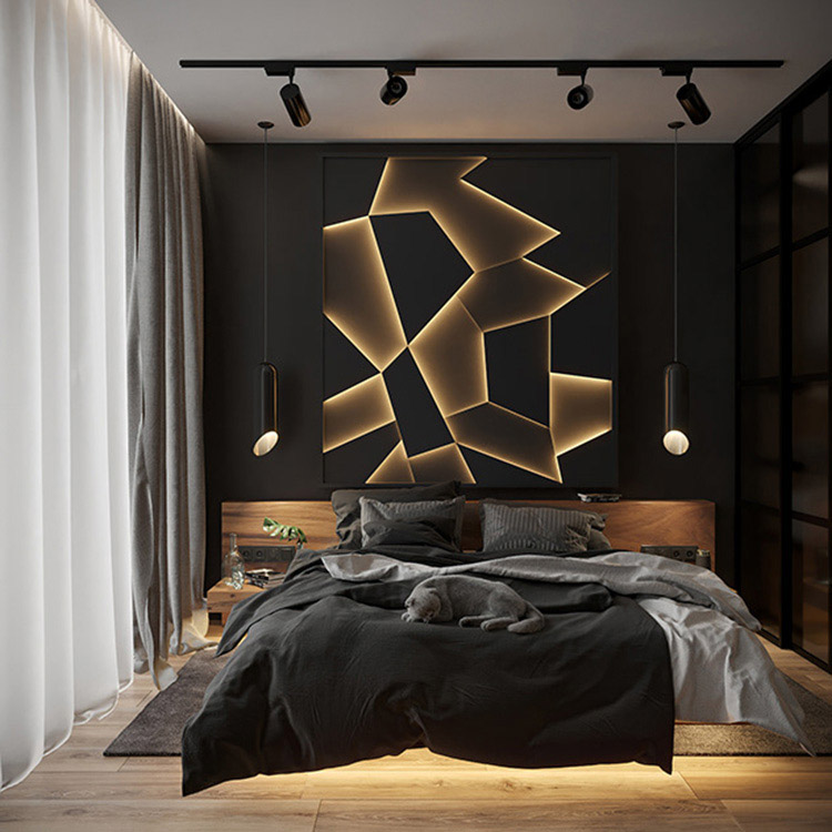 Mẫu phòng ngủ hiện đại tone màu đen