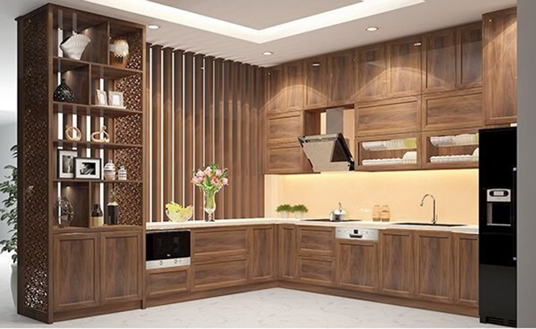 Phòng bếp bằng gỗ bao gồm những nội thất gì?